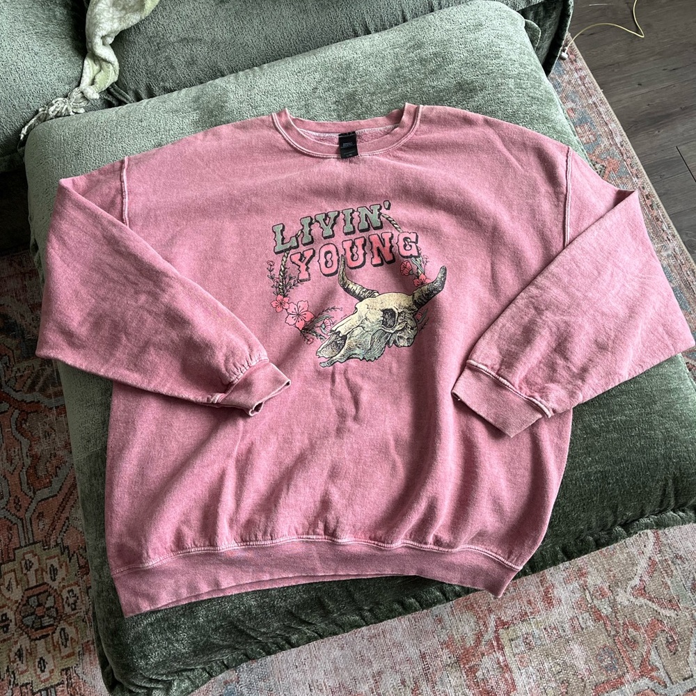 Sweet Claire Dusty Pink Sweatshirt